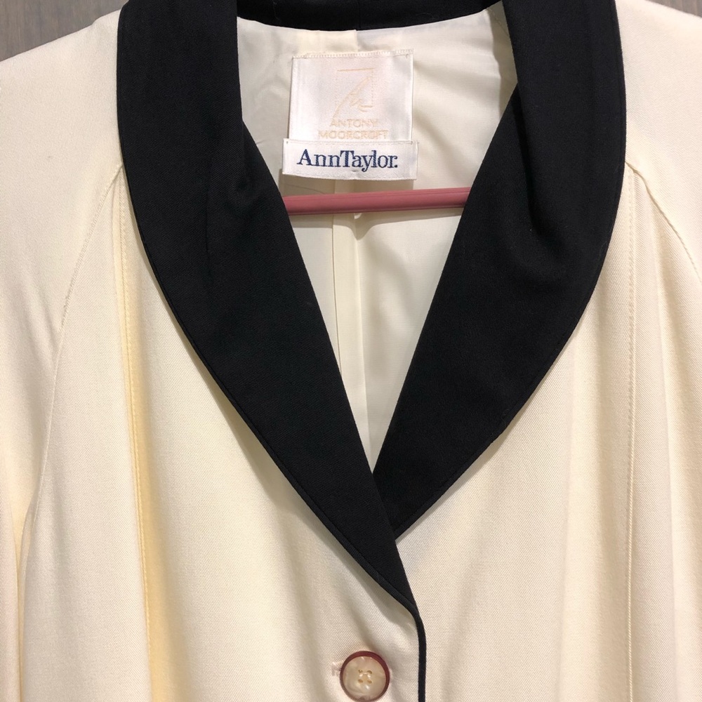 Ann Taylor Ivory Vintage Jacket